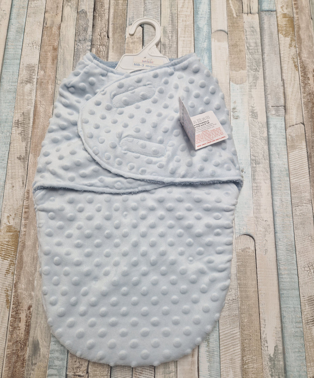 Baby Boys Blue Bubble Design Swaddle Wrap