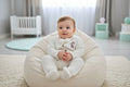 Baby Girls White Pom Pom Set With Embroidered Piglet