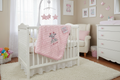 Baby Girls Personalised Pink Gigi Giraffe Dimple Wrap