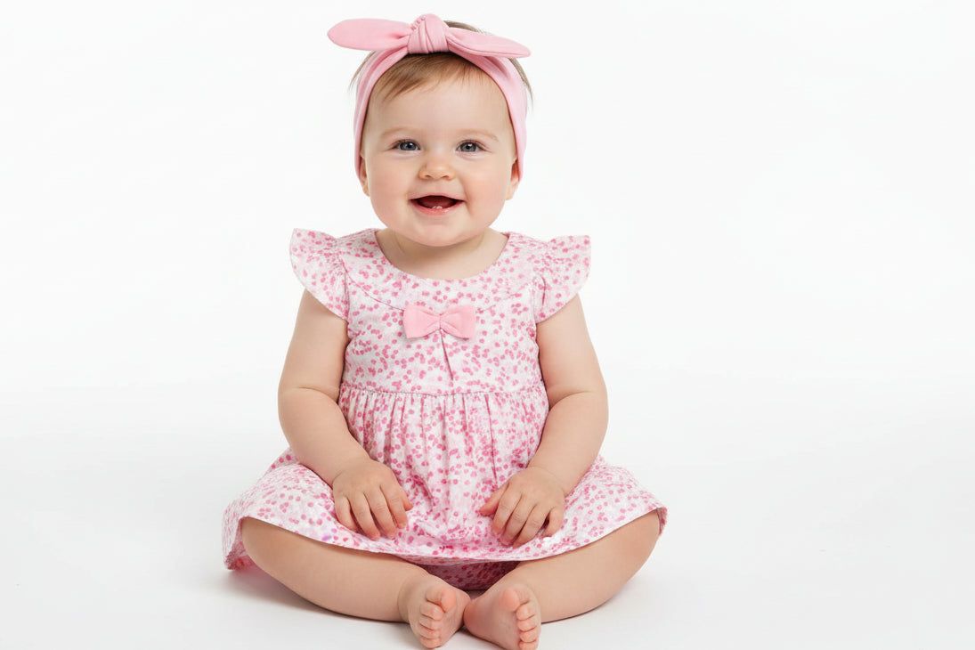 Baby Girls Dotty Dress Set