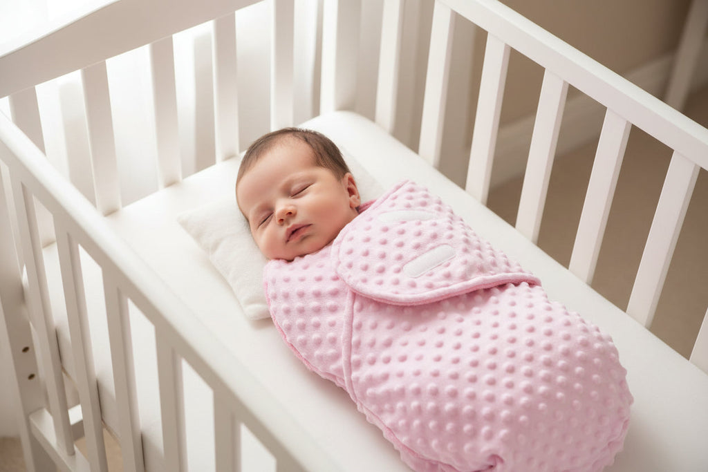 Baby Girls Pink Bubble Design Swaddle Wrap
