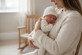 Unisex Baby Cream Knitted Onesie With Hat