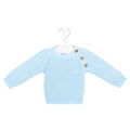 Baby Boys Blue Chunky Knit Jumper
