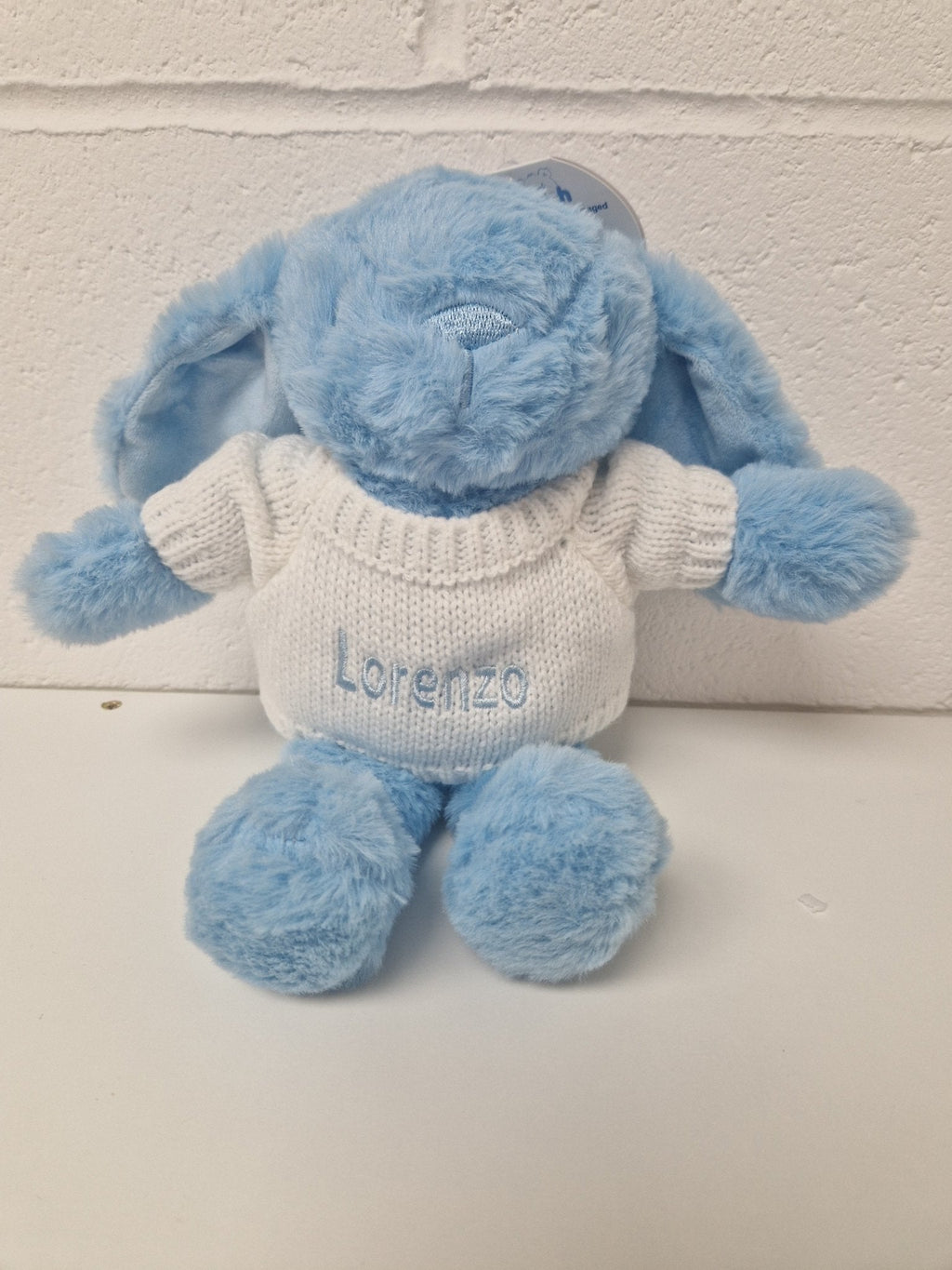 Blue Bunny With Personalised Jumper