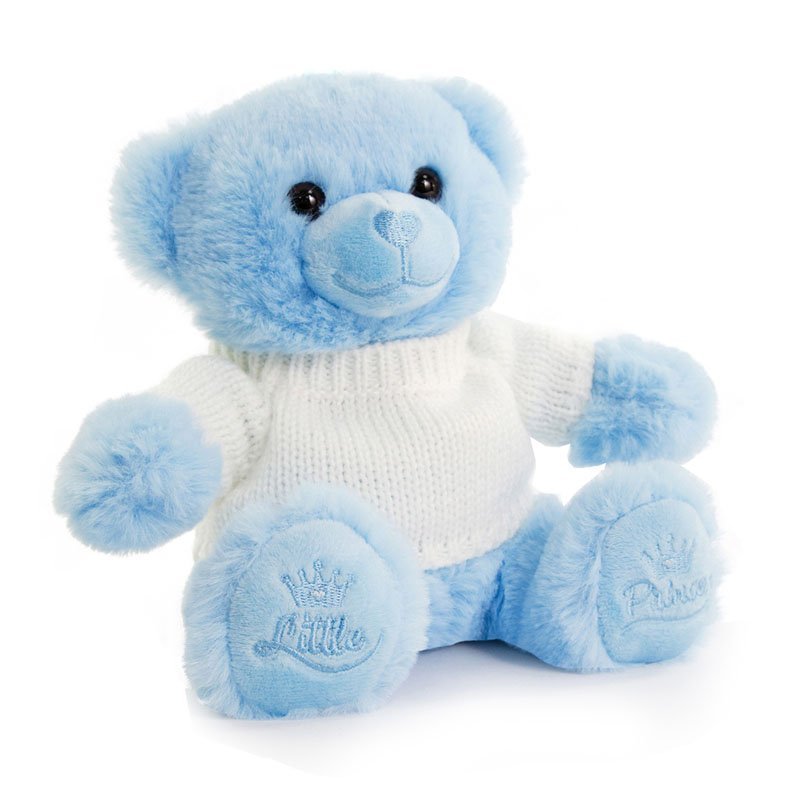 Blue Soft Teddy With Personalised Jumper