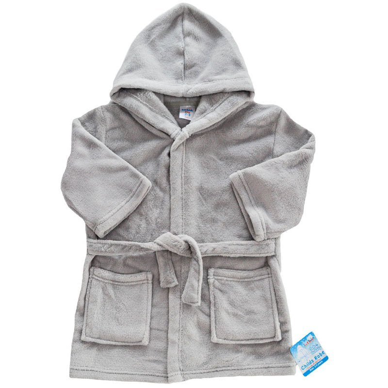 Personalised Childrens Coral Fleece Hooded Dressing Gown
