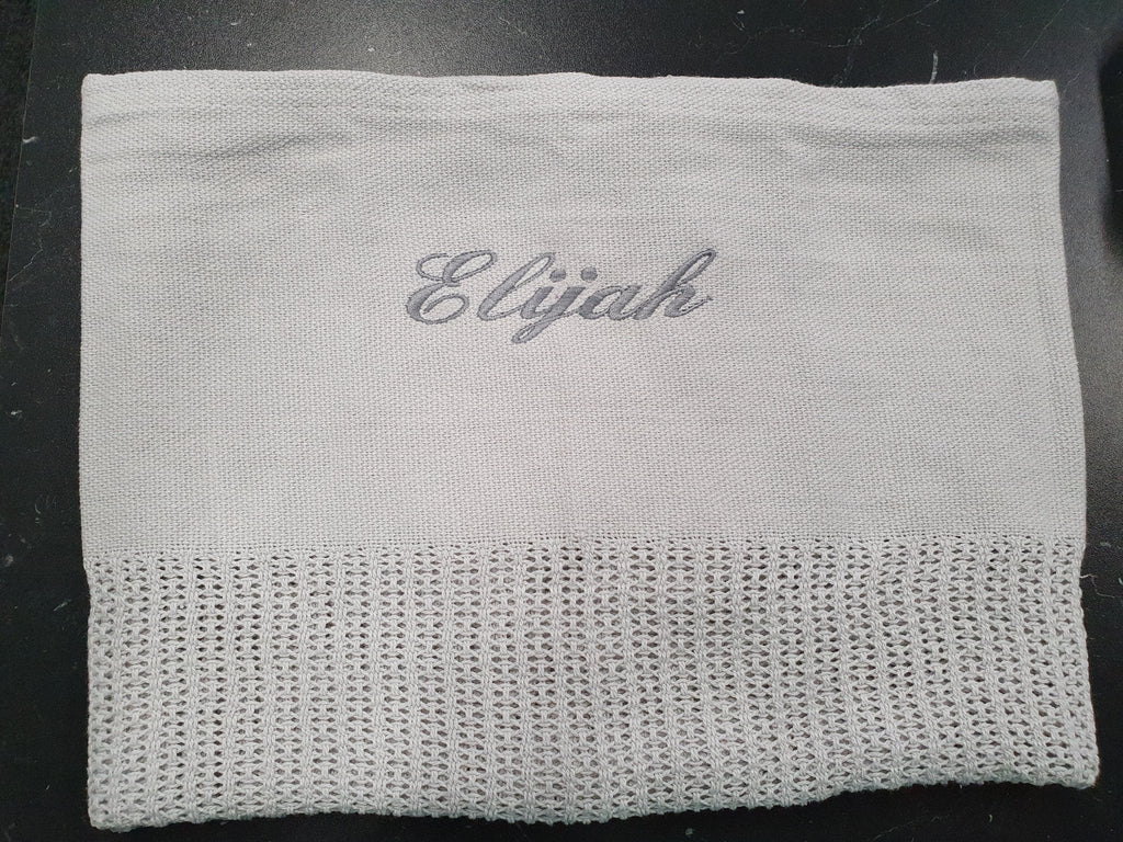 Personalised Baby Cellular Blanket