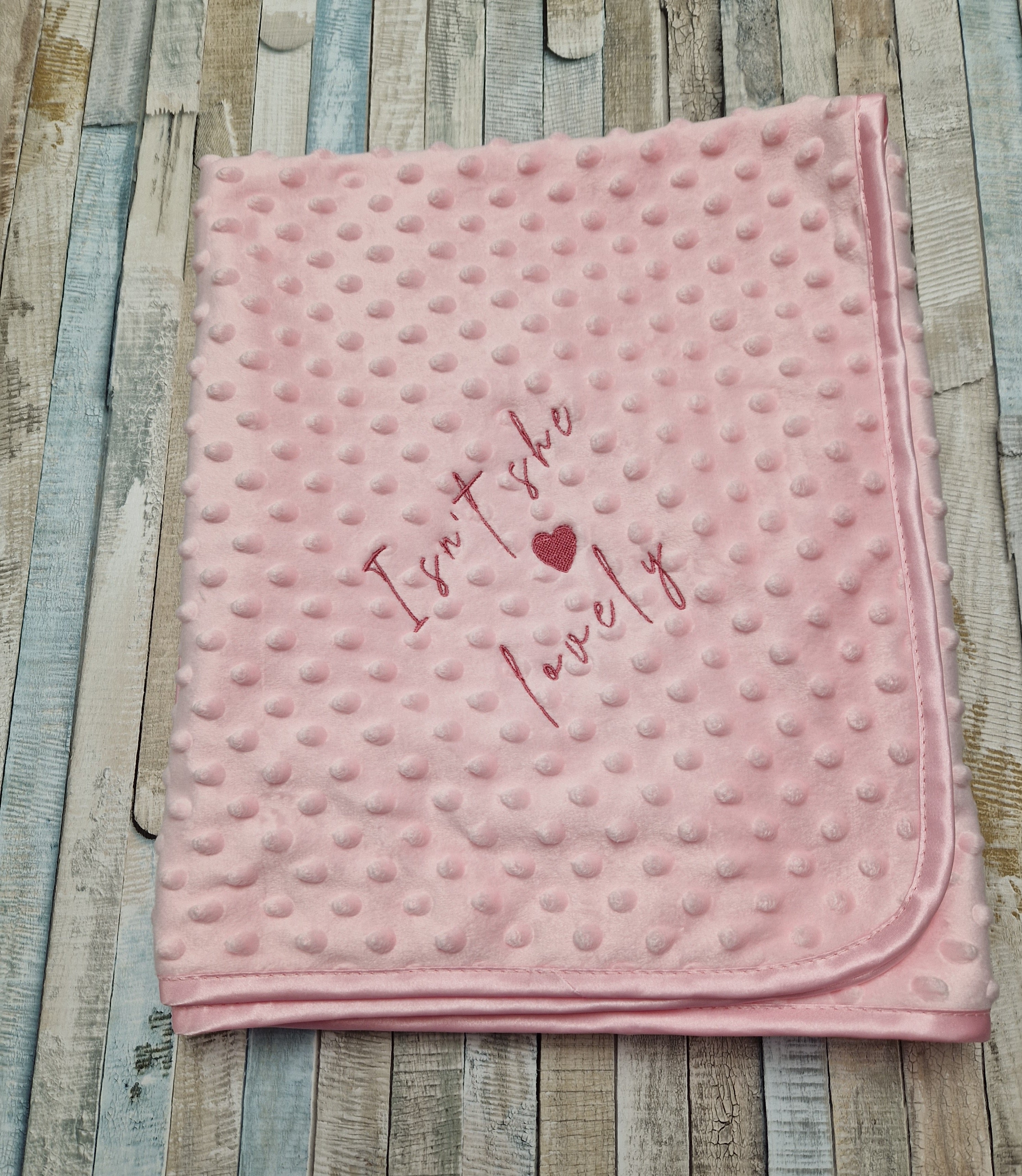 Baby Girls Is'nt She Lovely Pink Dimple Wrap