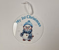 Baby's 1st Christmas Snowman Disc Gift