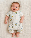Nana 's Special Buys Baby Boys Cream Safari Romper