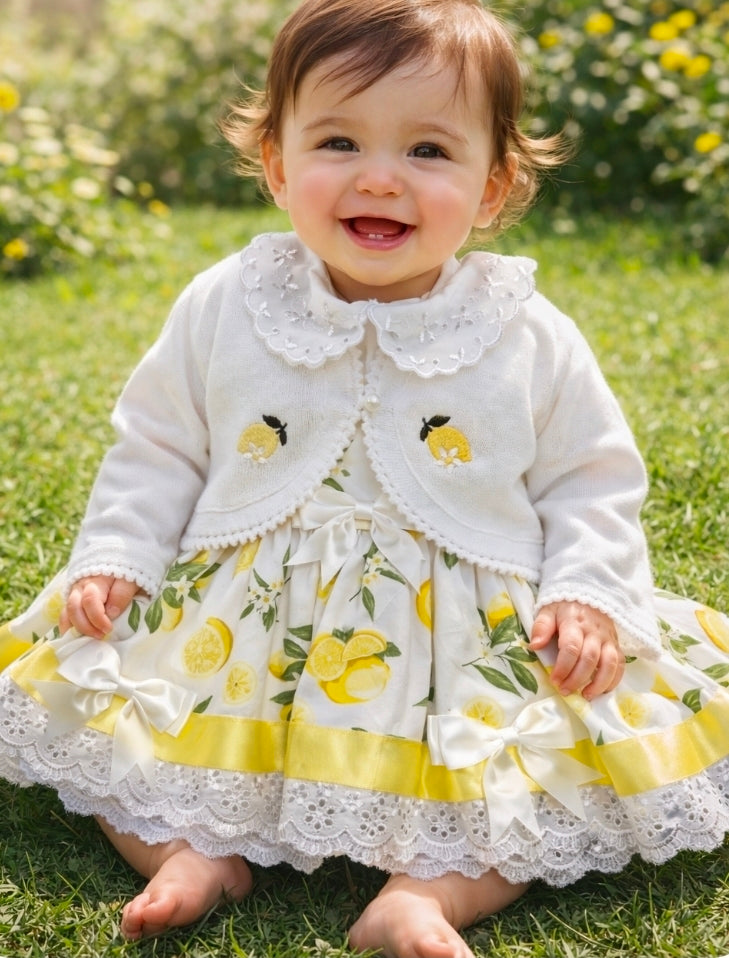 Baby Girls Lemon Short Sleeved Dress