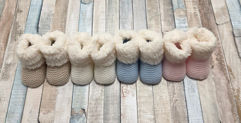 Baby Newborn Knitted Booties