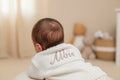 Personalised Baby White Cable  V Neck Cardigan