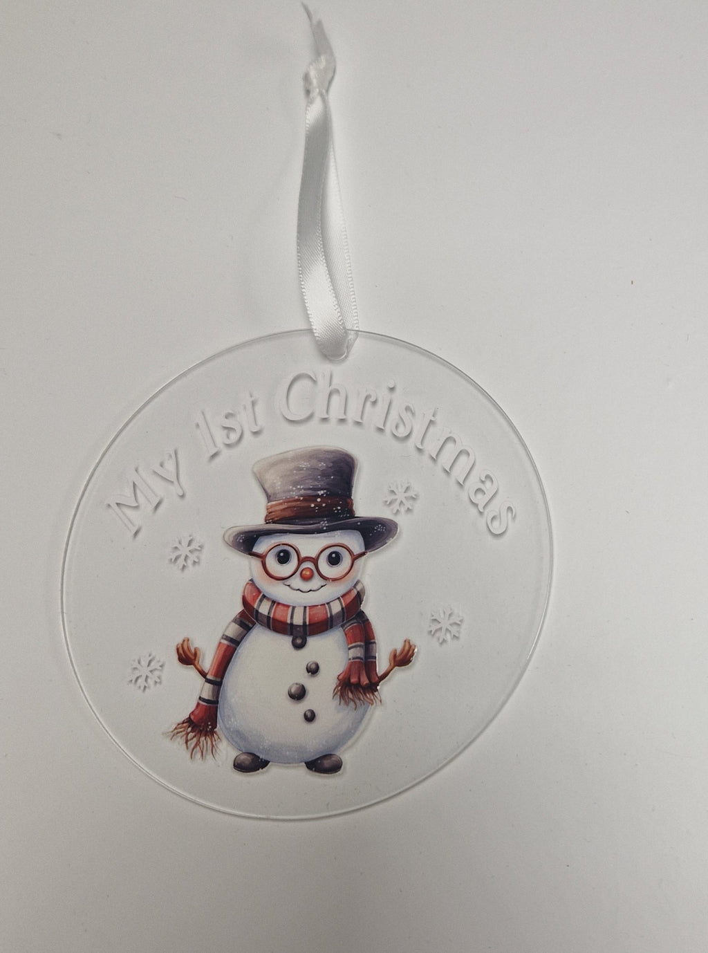 Baby's 1st Christmas Snowman Disc Gift