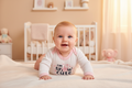 Personalised Baby Girls White And Pink Printed Snow Cute Babygro
