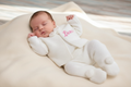 Personalised Unisex Baby White Knitted Pom Pom Set