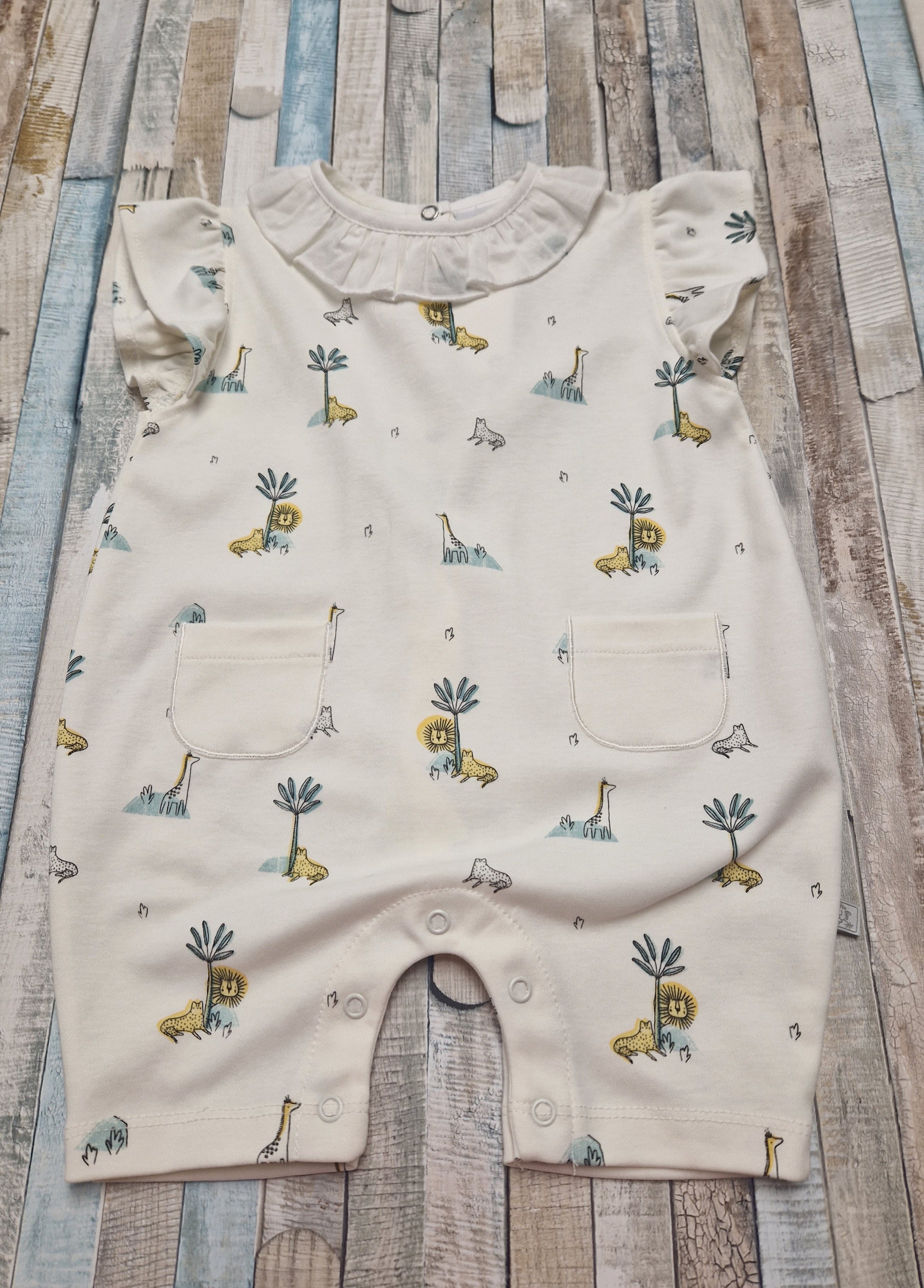 Nana B Special Buy Dandelion Safari Animal Romper