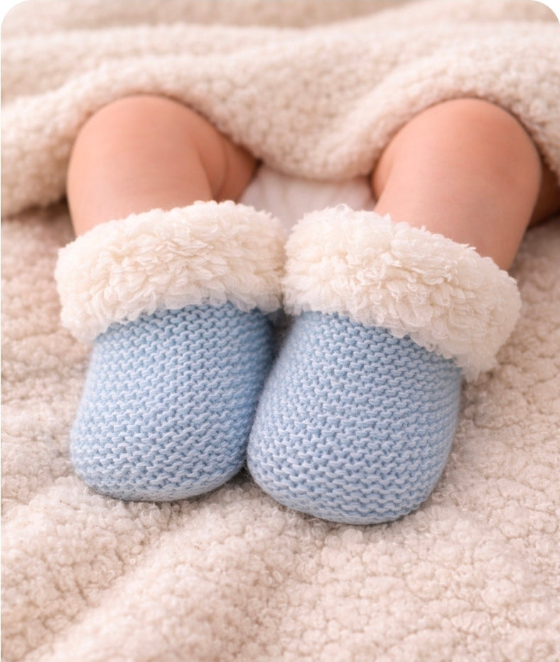 Baby Newborn Knitted Booties