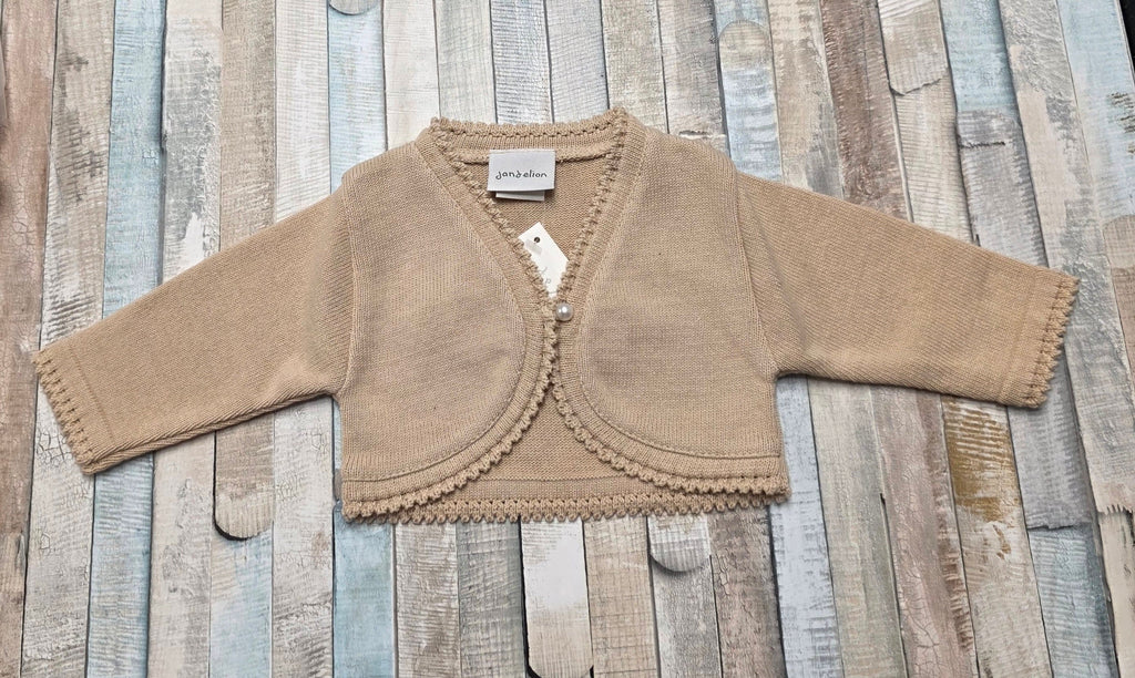 Nana 's Special Buy Baby Girls Beige Bolero Cardigan