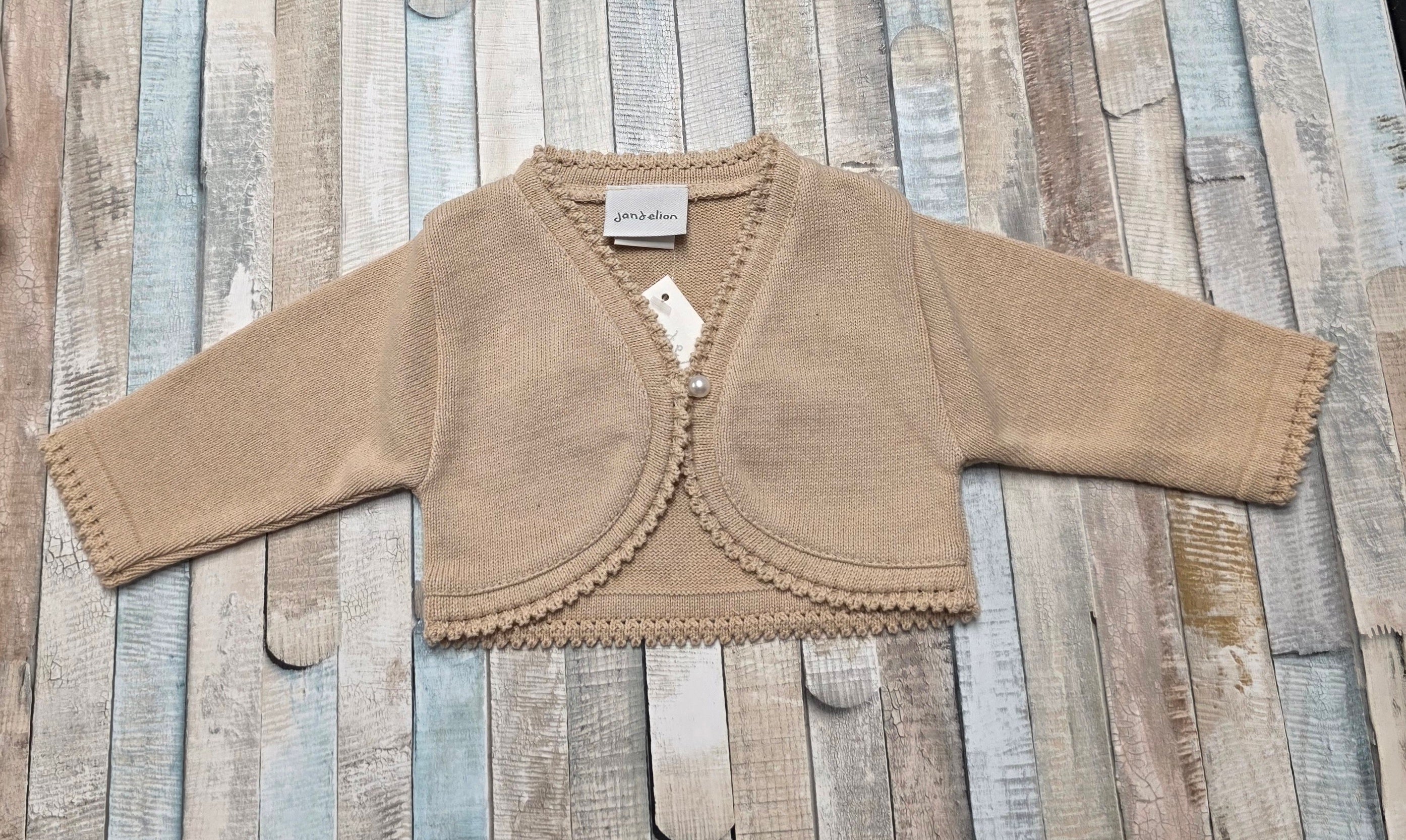 Nana 's Special Buy Baby Girls Beige Bolero Cardigan