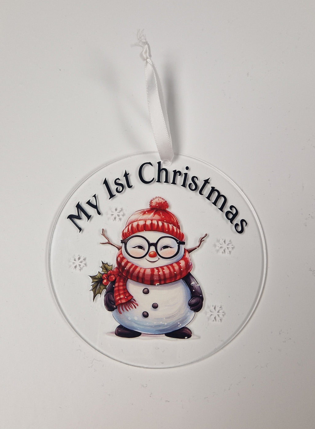 Baby's 1st Christmas Snowman Disc Gift